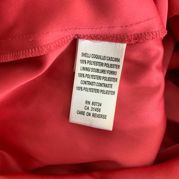 Y2K BCBGMAXAZRIA 2000s Style Dark Watermelon strapless Dress - Picture 7 of 9